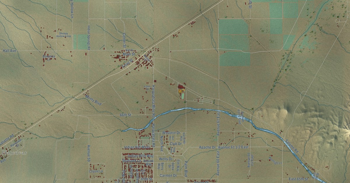 Map of Salome, Arizona in 2026