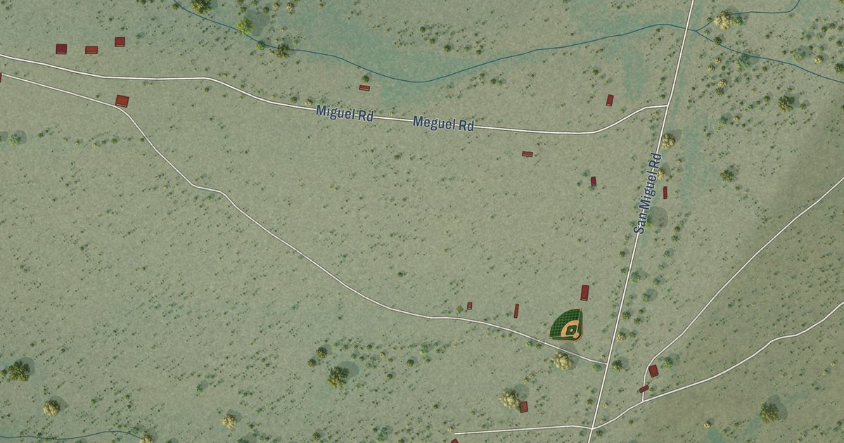 Detailed Map of San Miguel, Arizona