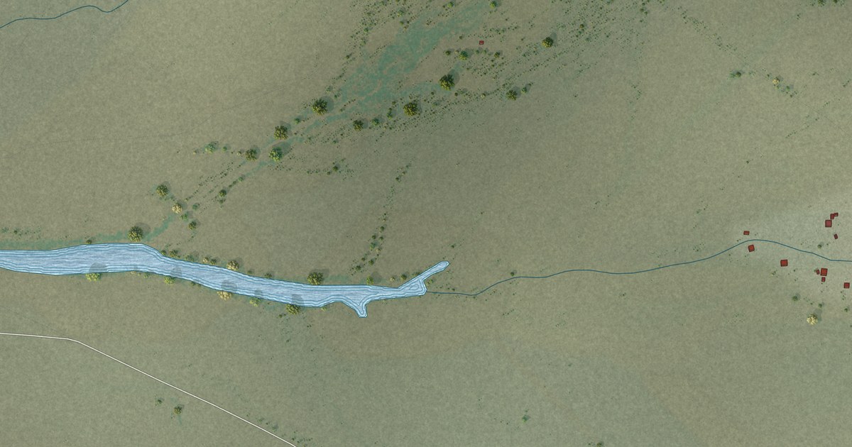 Detailed Map of Santa Rosa, Arizona