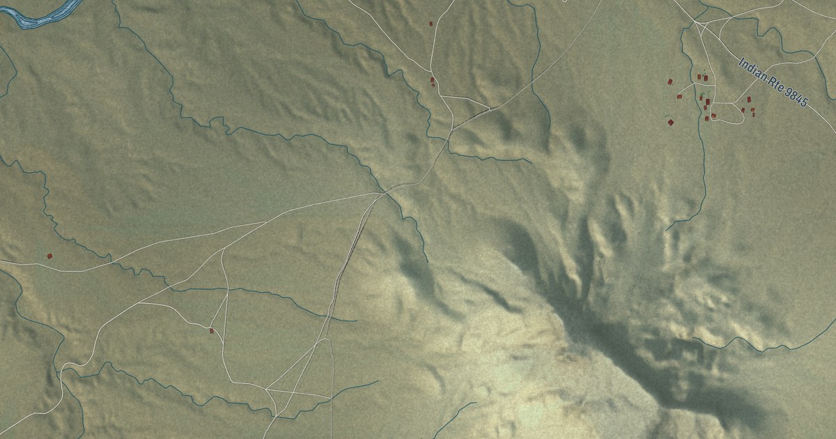 Detailed Map of Seba Dalkai, Arizona