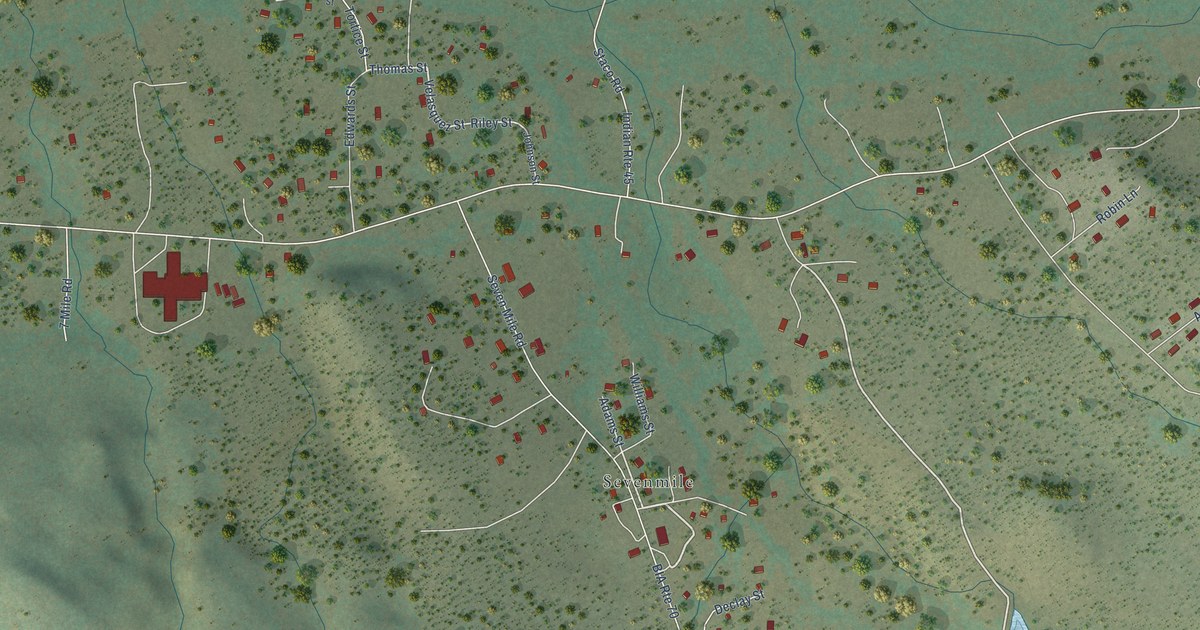 Map of Seven Mile, Arizona in 2026