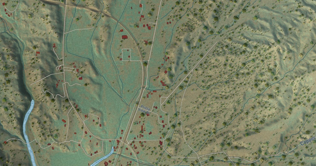 Detailed Map of Skull Valley, Arizona