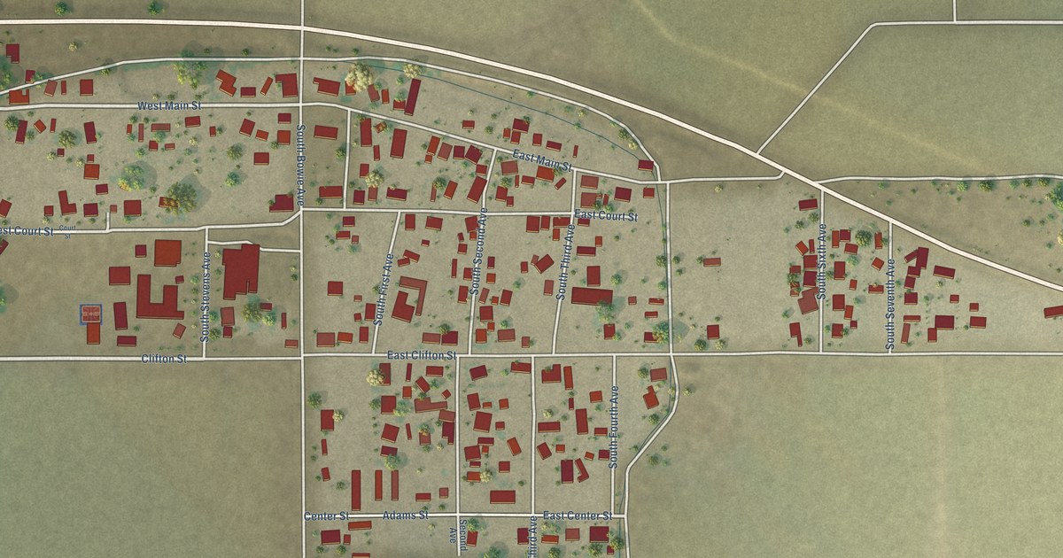 Map of Solomon, Arizona in 2026