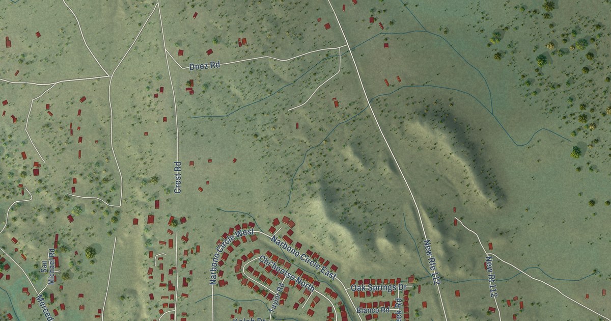Map of St. Michaels, Arizona