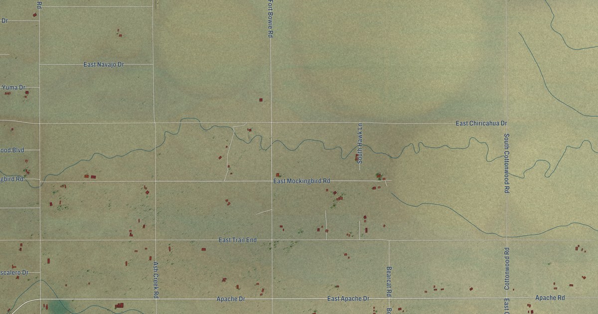 Map of Sunizona, Arizona in 2026