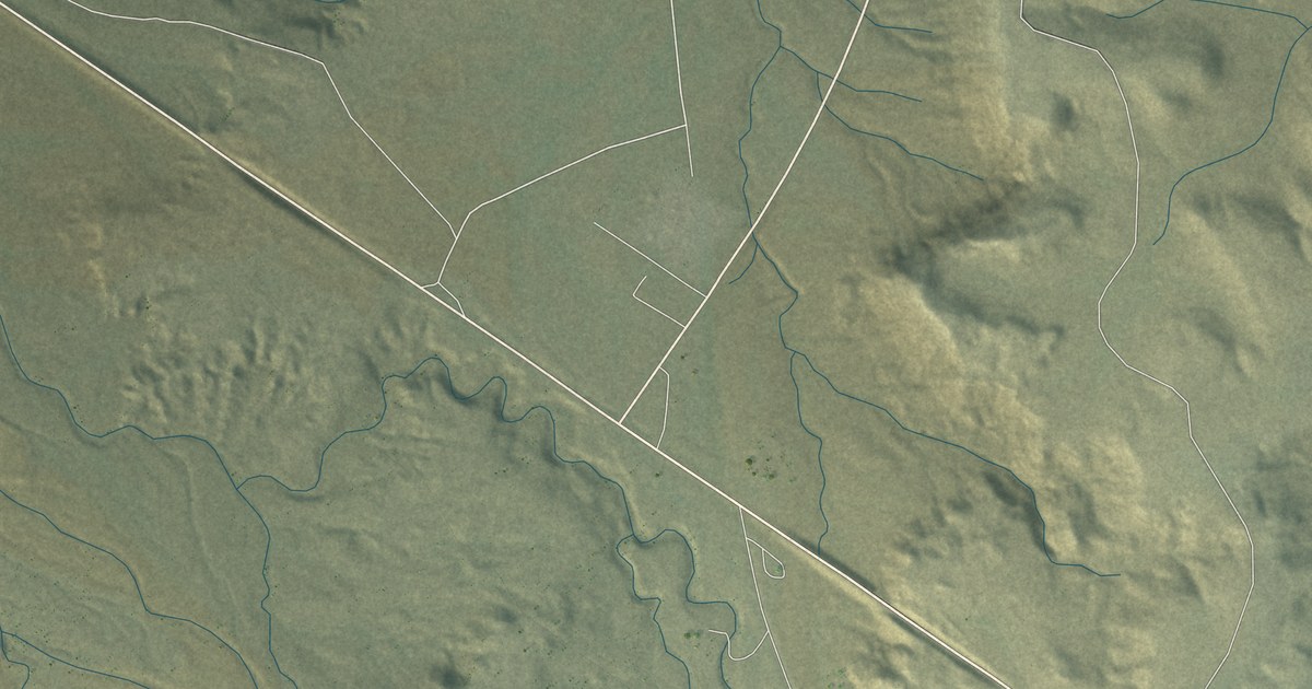Detailed Map of Teec Nos Pos, Arizona