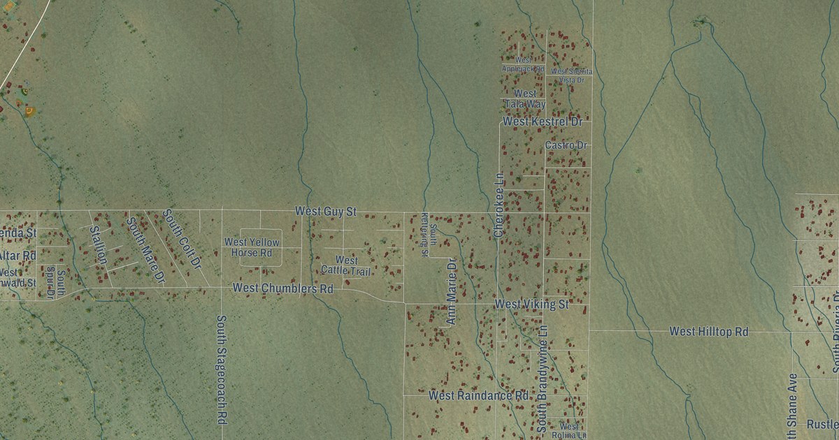 Map of Three Points, Arizona in 2026