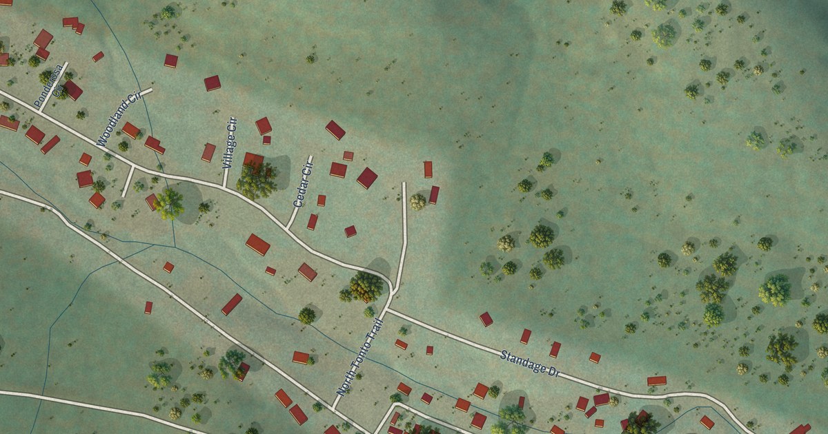 Map of Tonto Village, Arizona in 2026
