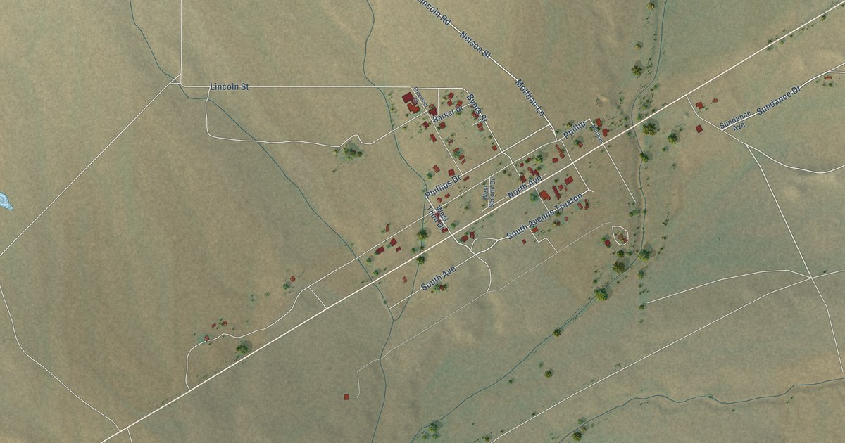 Map of Truxton, Arizona in 2026