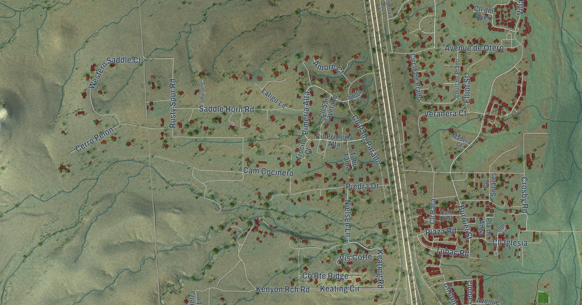 Map of Tubac, Arizona in 2026