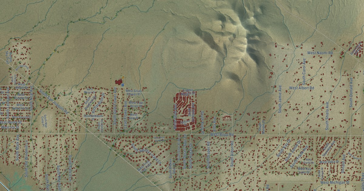 Map of Tucson Estates, Arizona in 2026