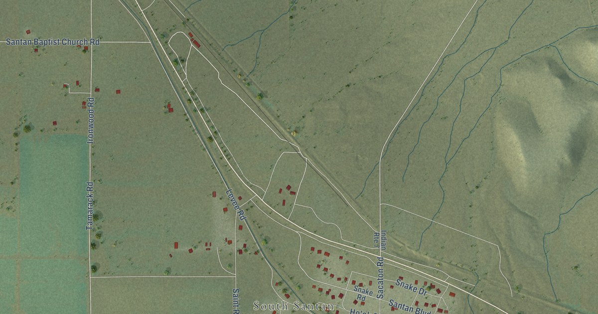 Map of Upper Santan Village, Arizona in 2026
