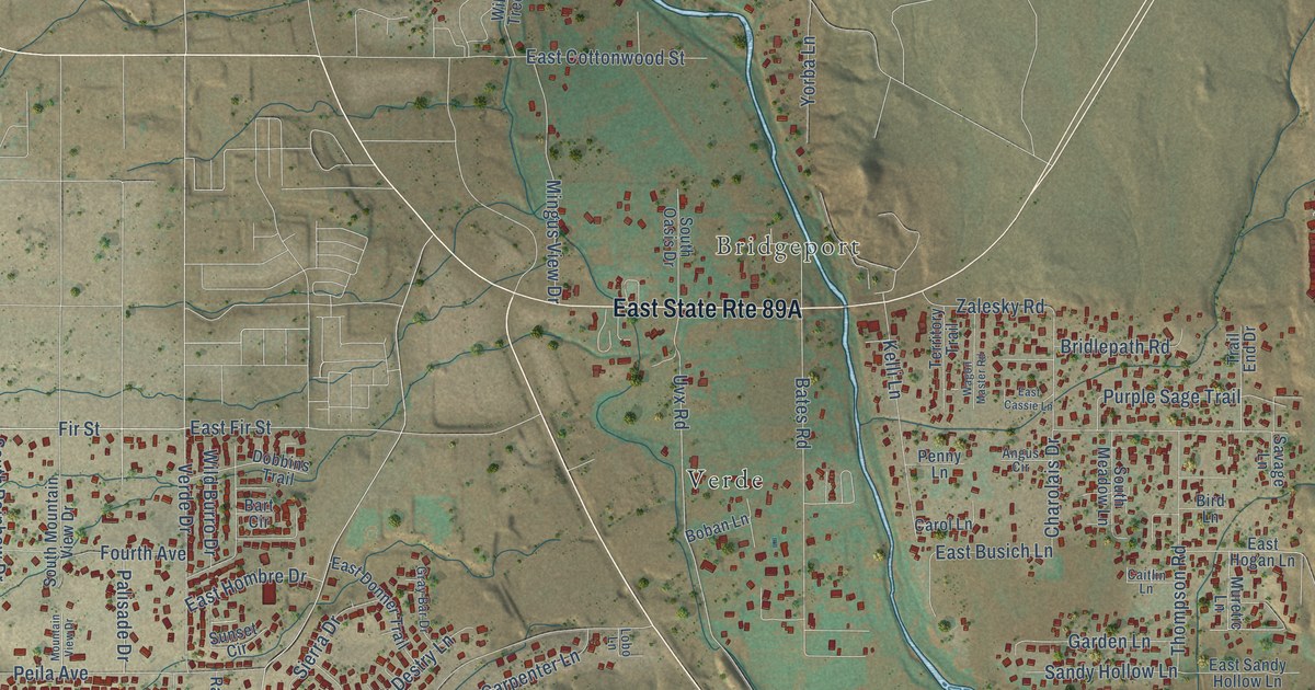 Detailed Map of Verde Village, Arizona
