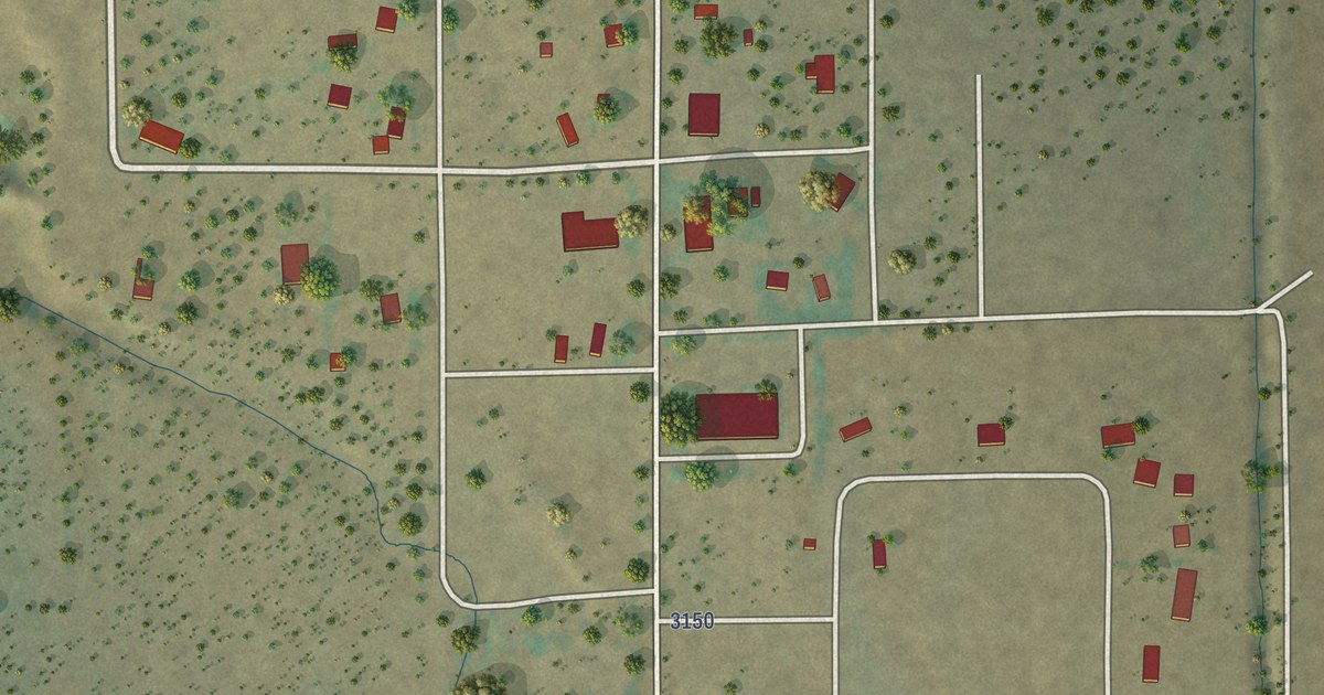 Map of Vernon, Arizona in 2026