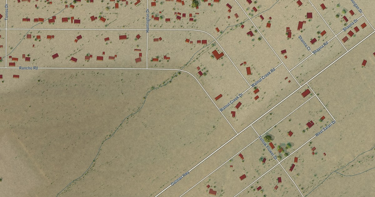 Map of Walnut Creek, Arizona in 2026