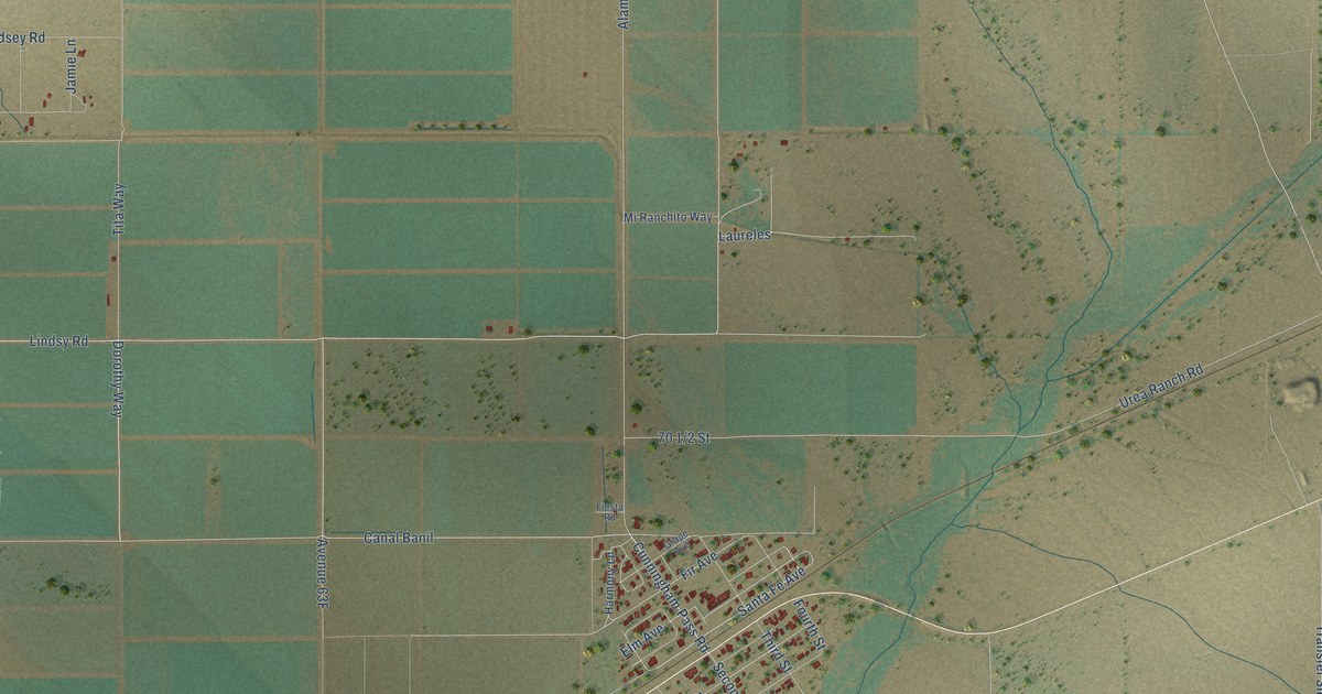 Detailed Map of Wenden, Arizona