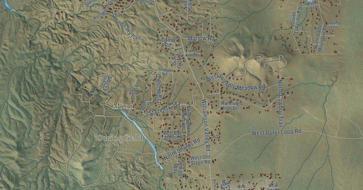 Map of Williamson, Arizona in 2026