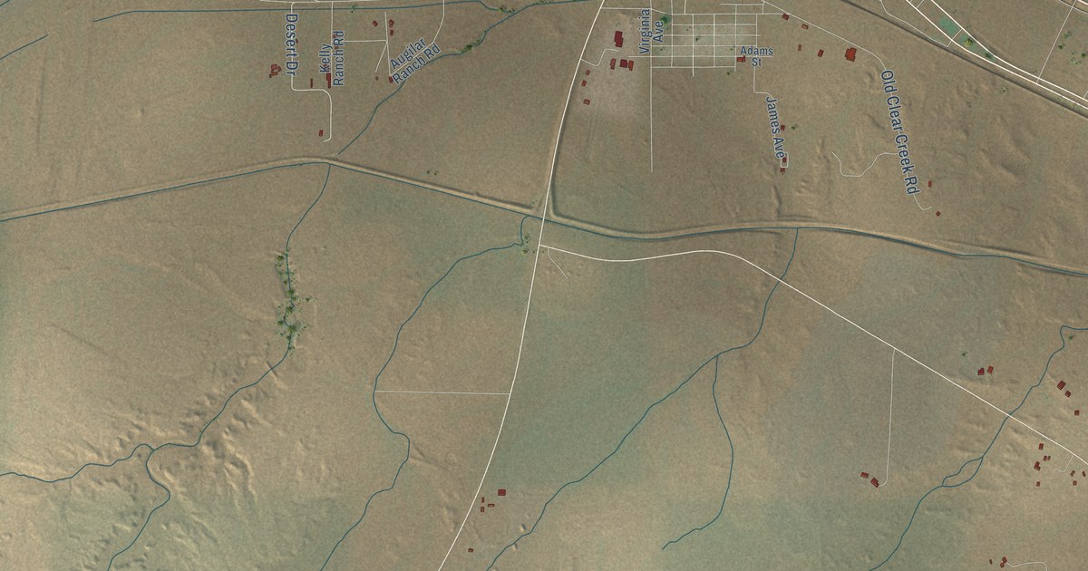 Map of Winslow West, Arizona in 2026