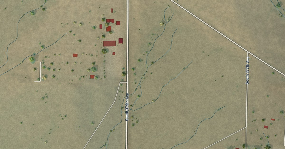 Detailed Map of Wintersburg, Arizona