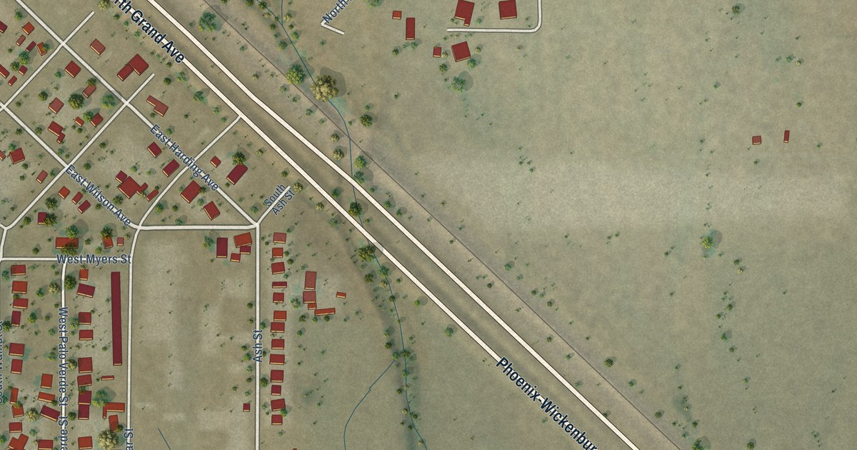 Map of Wittmann, Arizona in 2026