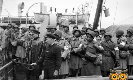 Black American Army Nurses Arrive at Greenock, Scotland, 1944