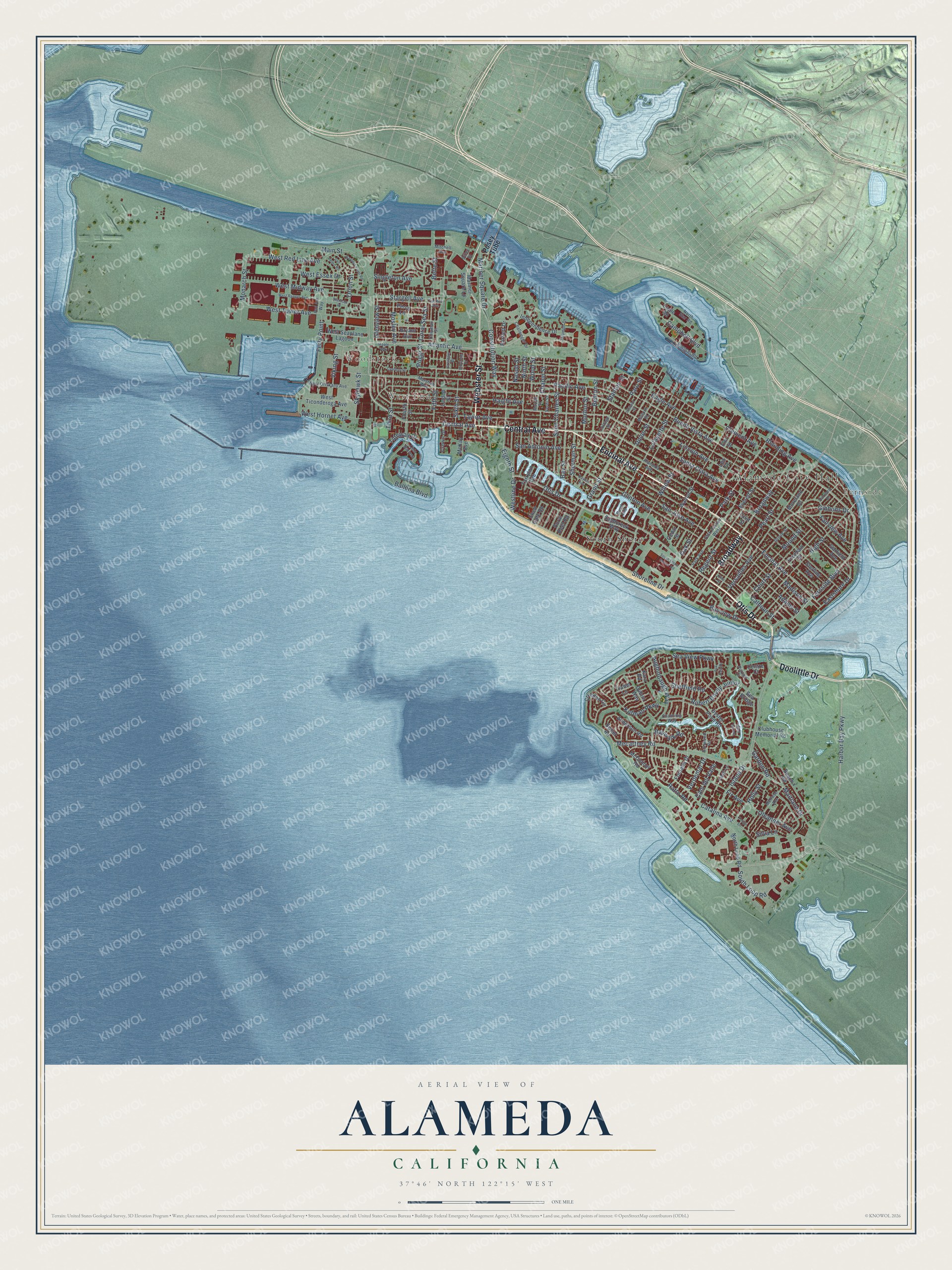 Watermarked full-map preview of Alameda, California