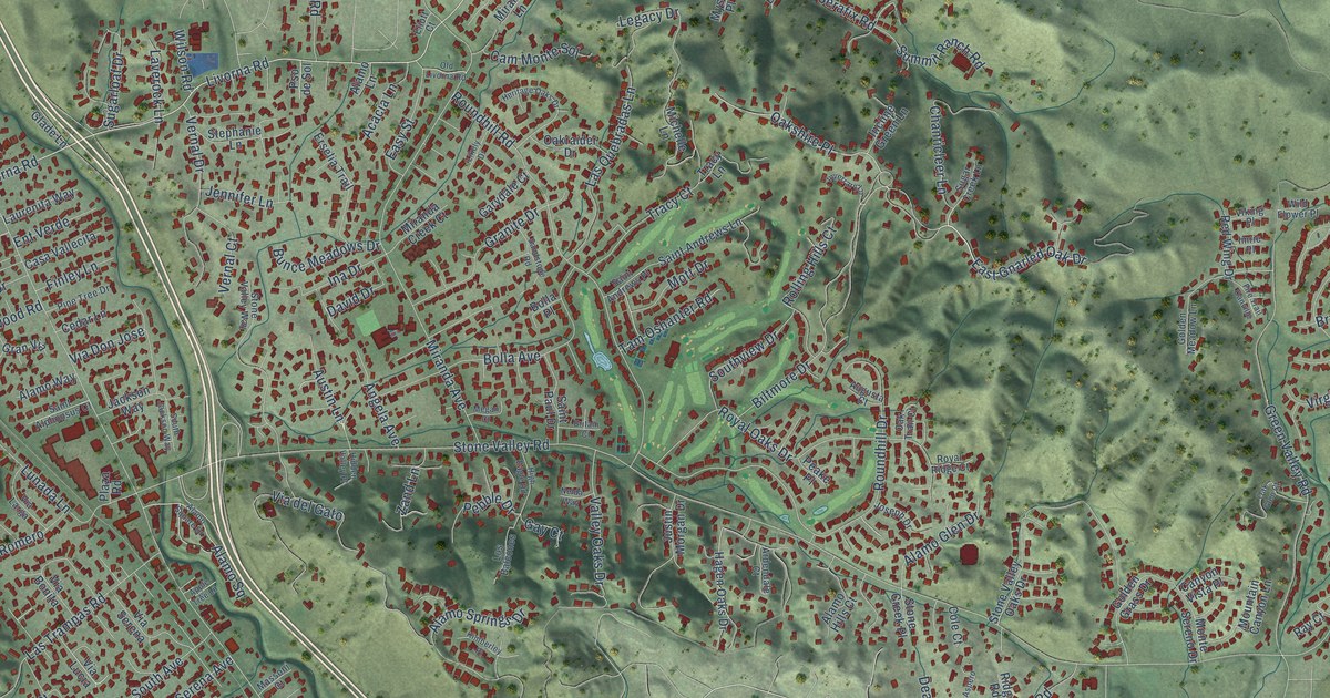 Map of Alamo, California in 2026