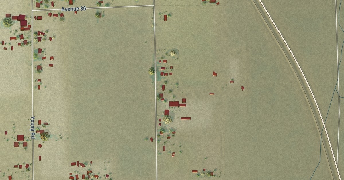 Map of Allensworth, California in 2026