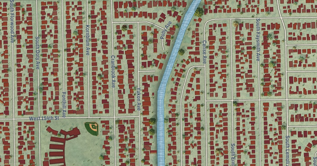Map of Alondra Park, California in 2026