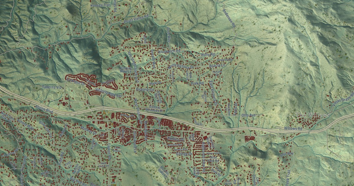 Map of Alpine, California in 2026