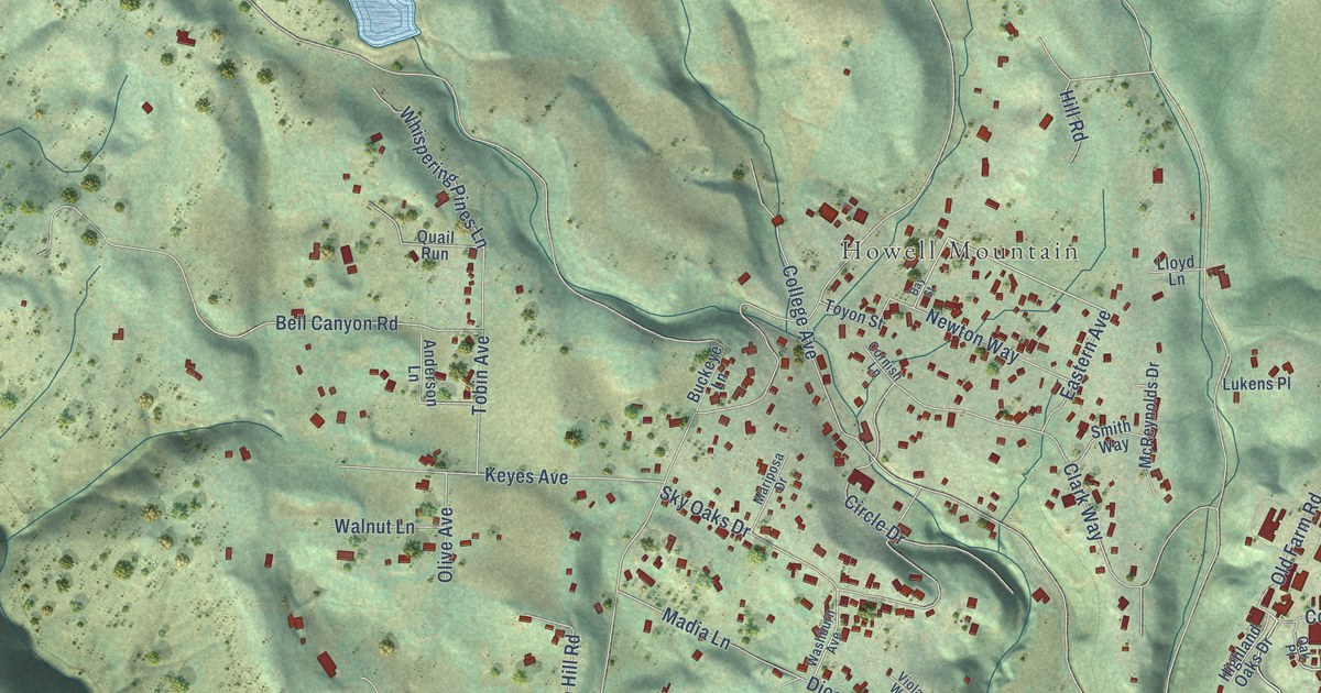 Map of Angwin, California in 2026