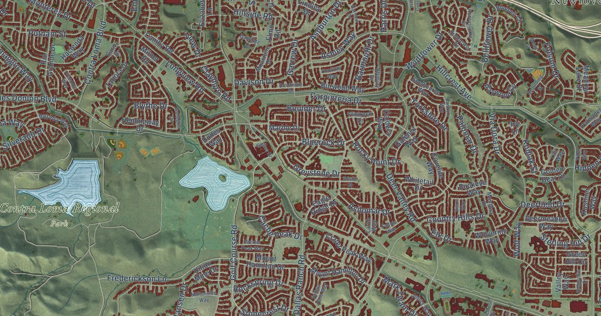 Map of Antioch, California in 2026
