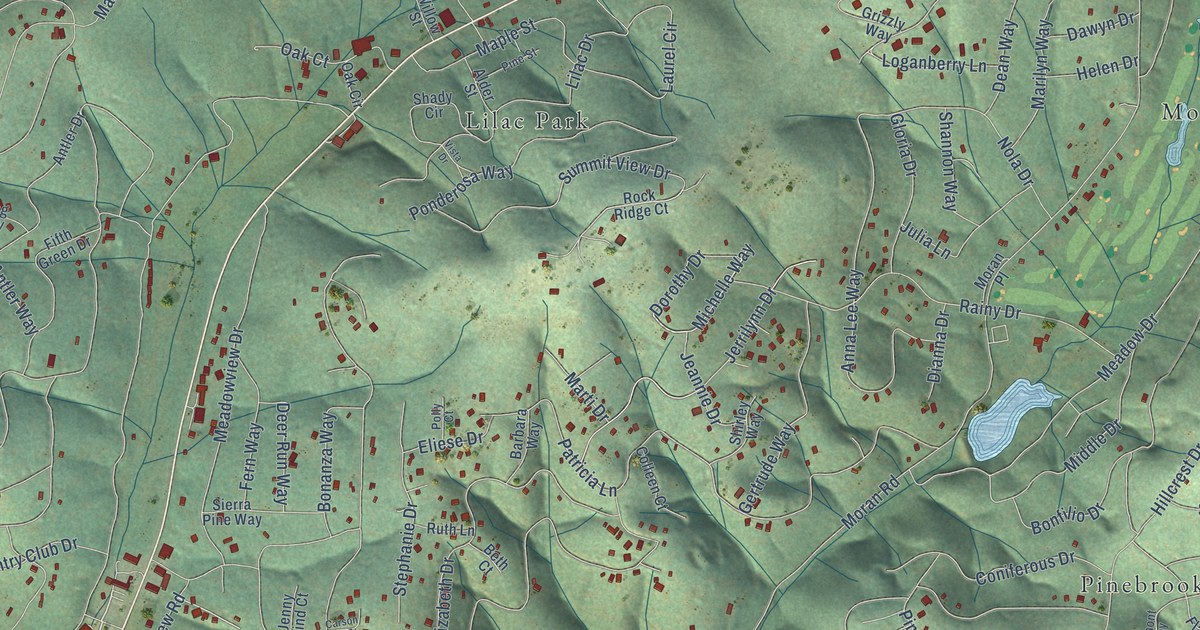 Map of Arnold, California in 2026