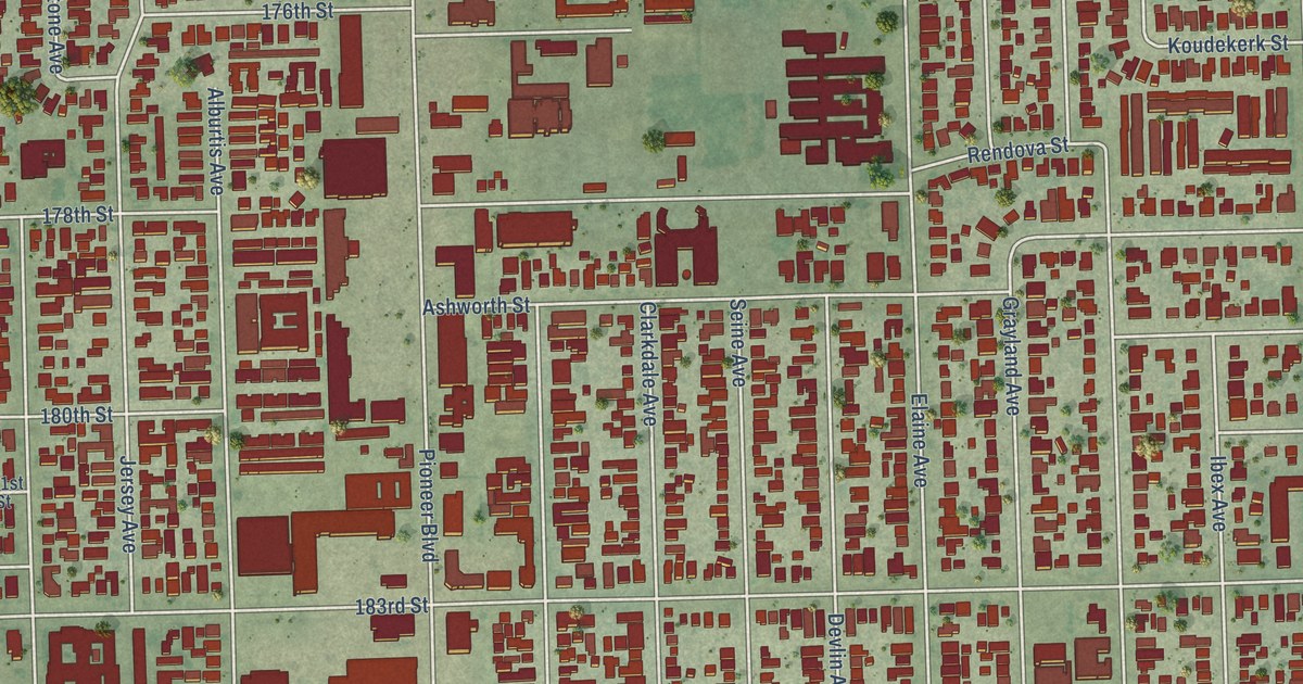 Map of Artesia, California in 2026