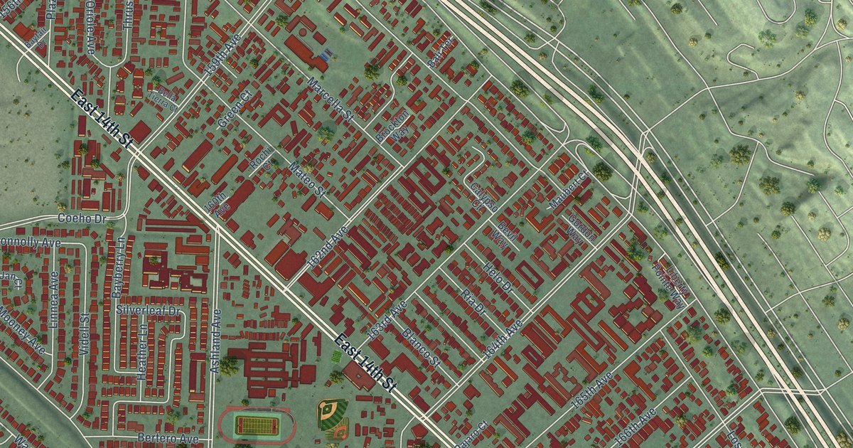 Map of Ashland, California in 2026