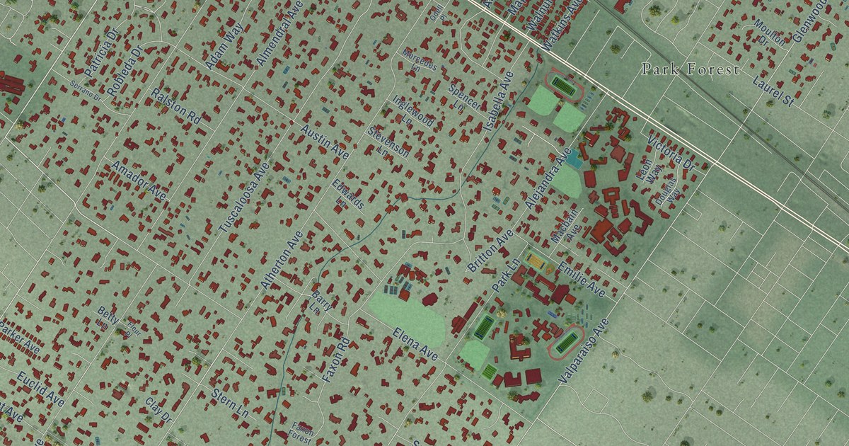 Map of Atherton, California in 2026