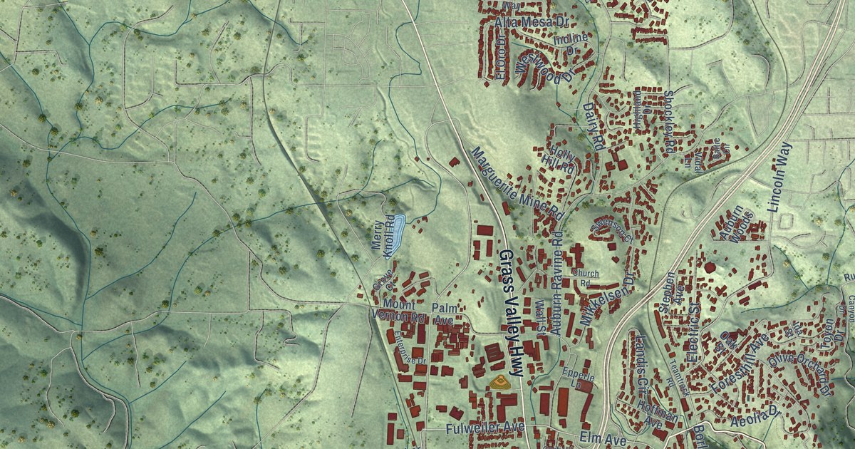 Map of Auburn, California in 2026