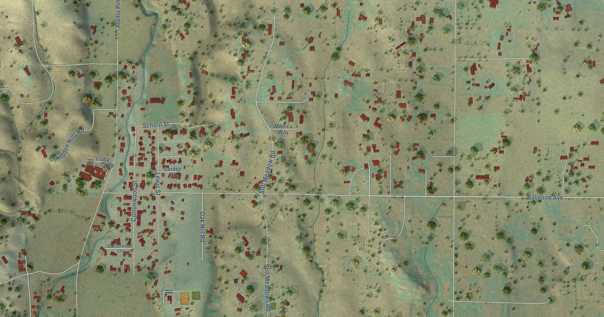 Map of Ballard, California in 2026
