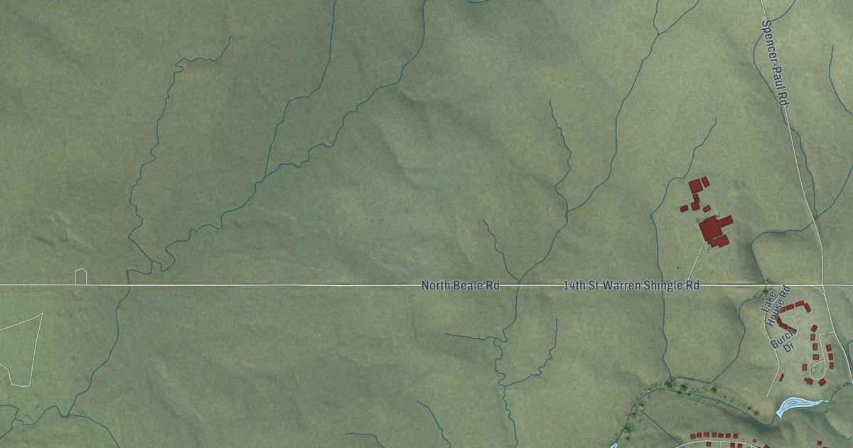Map of Beale AFB, California in 2026