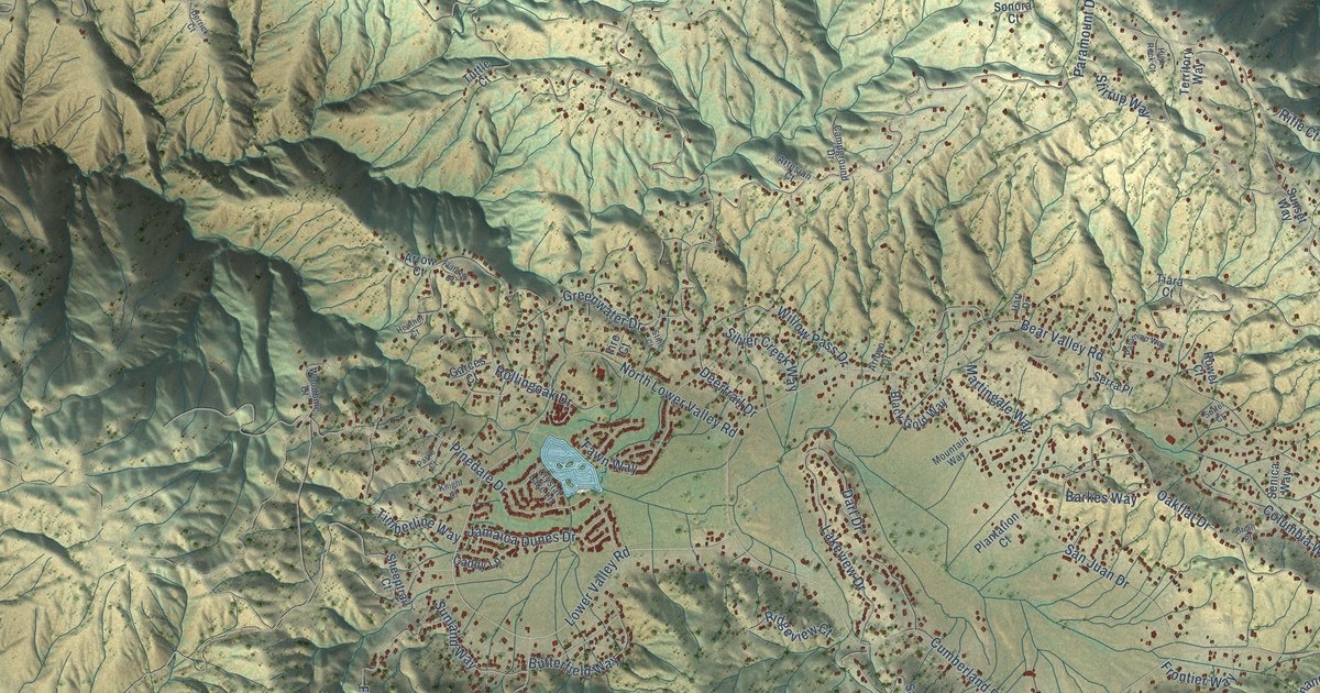 Map of Bear Valley Springs, California in 2026