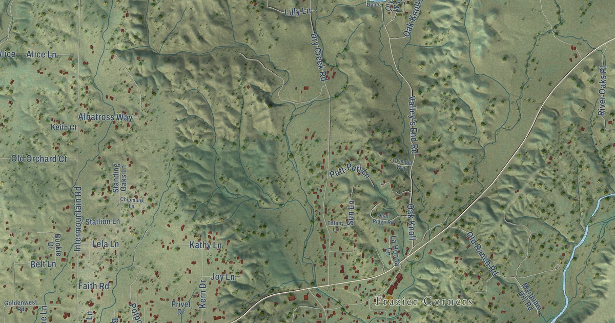 Map of Bella Vista, California in 2026