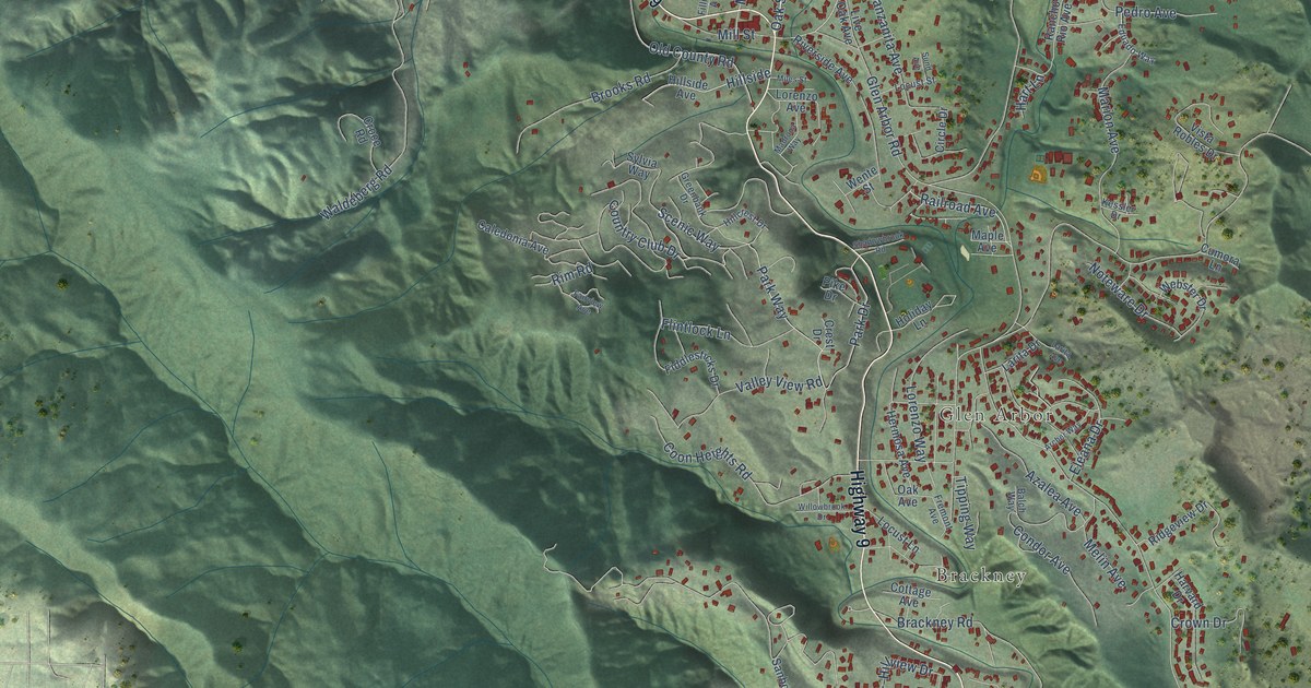 Map of Ben Lomond, California in 2026