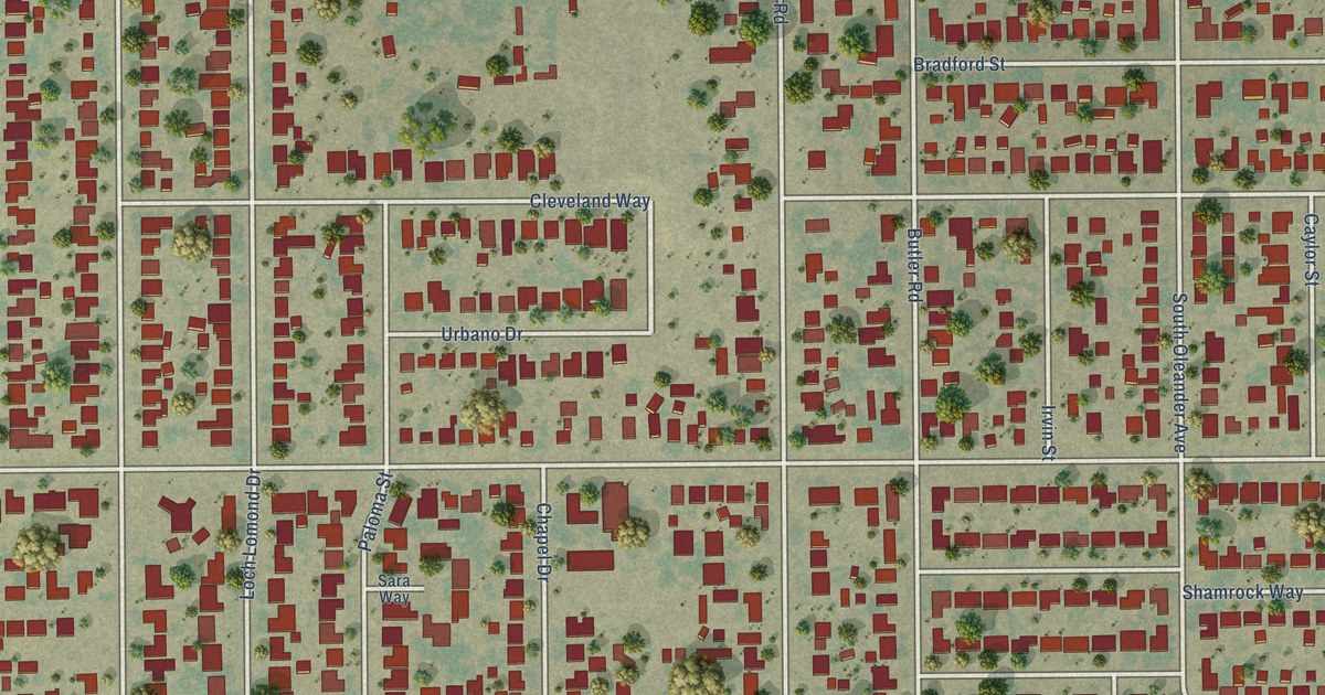 Map of Benton Park, California in 2026