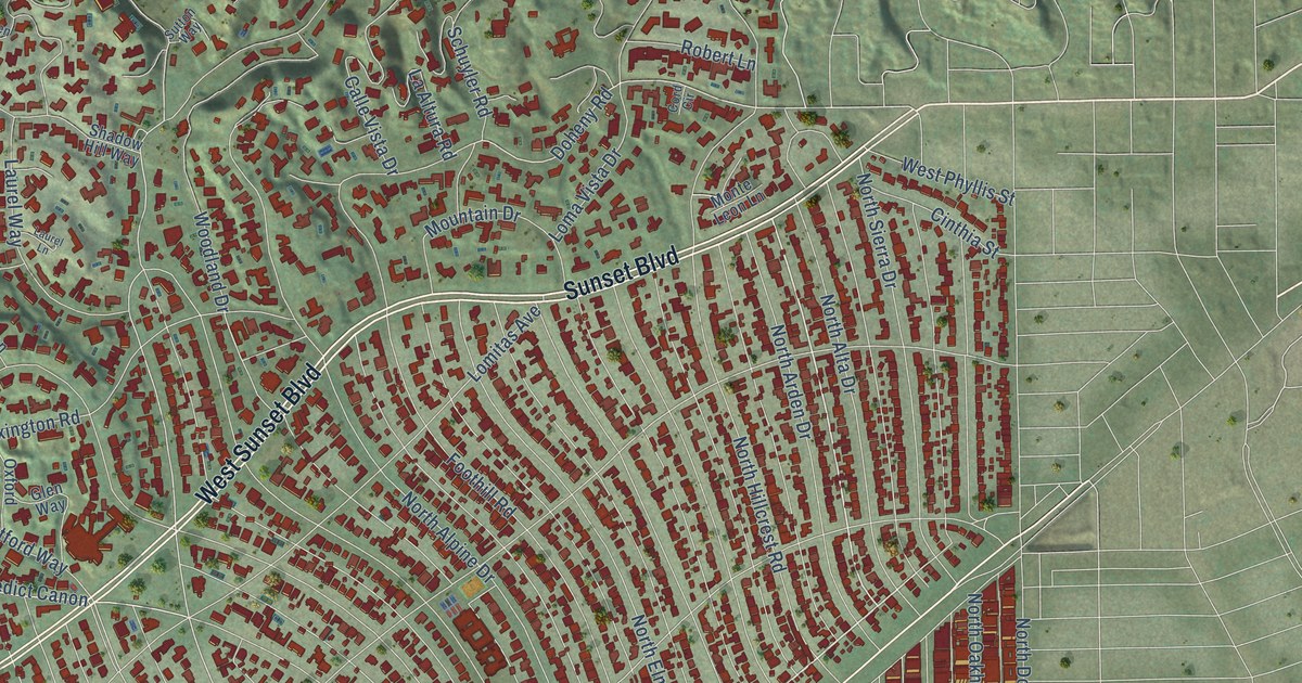 Map of Beverly Hills, California in 2026
