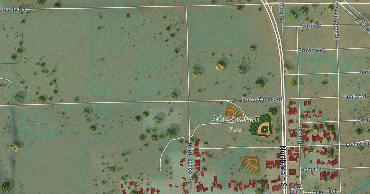 Map of Big Pine, California in 2026