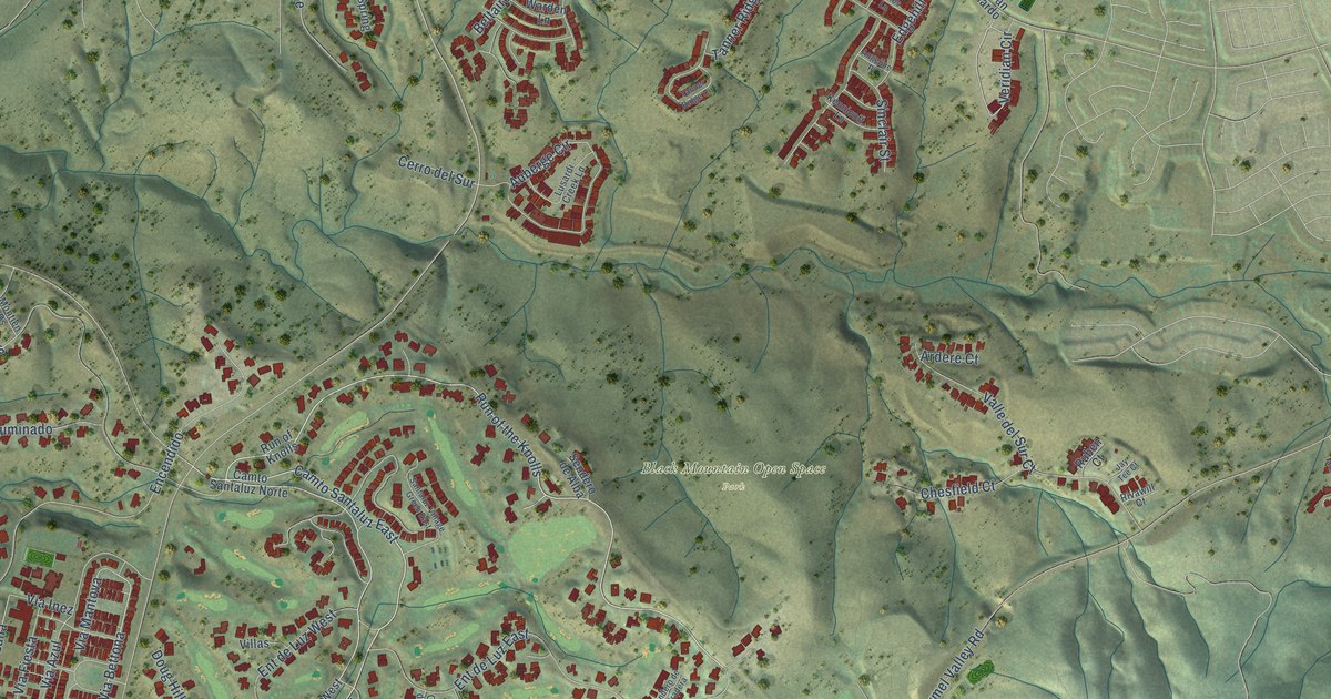 Map of Black Mountain Ranch, California in 2026