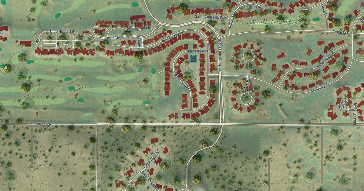 Map of Blacklake, California in 2026