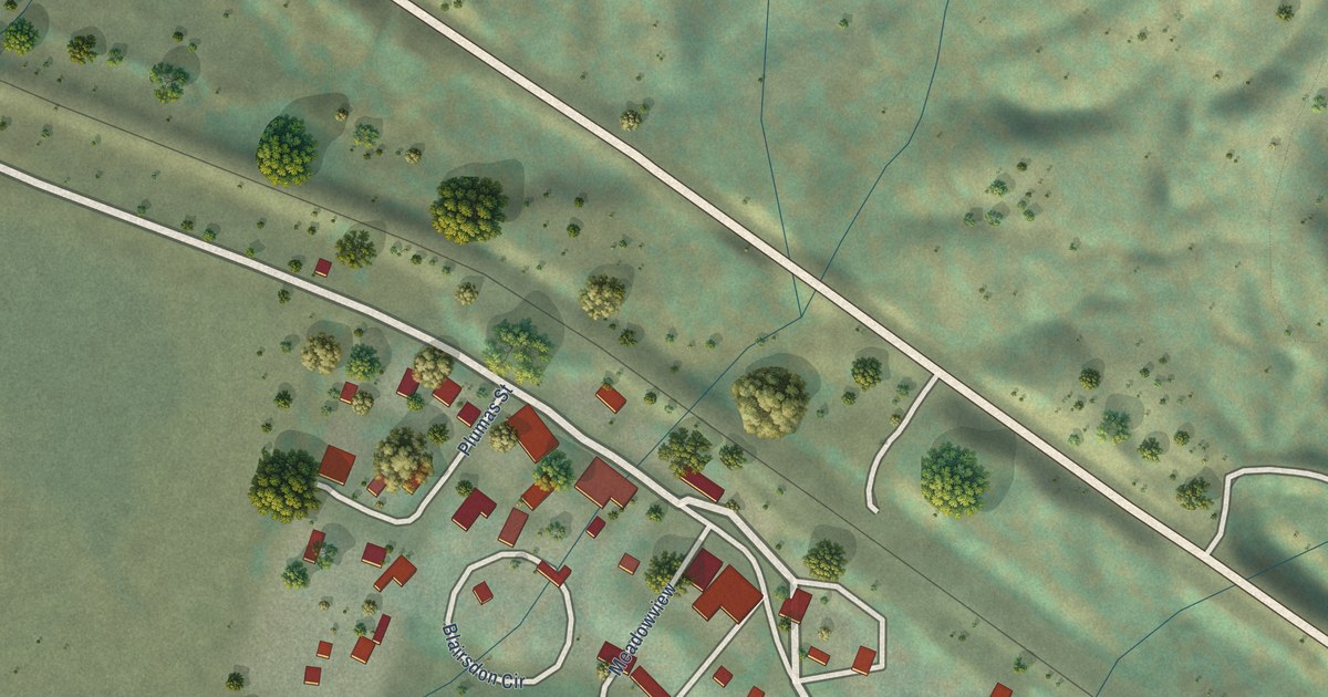 Map of Blairsden, California in 2026