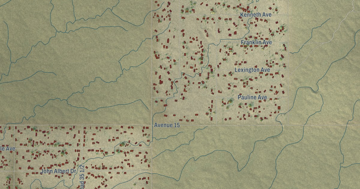 Map of Bonadelle Ranchos, California in 2026