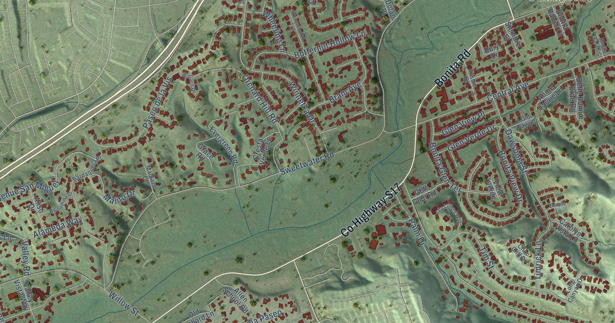 Map of Bonita, California in 2026